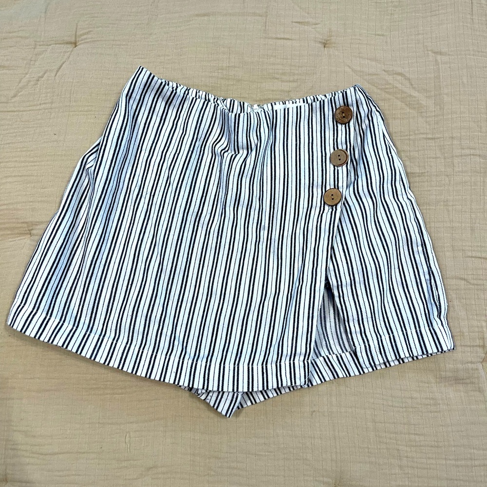 Mystique Boutique “Cotton Candy LA” striped mini skort